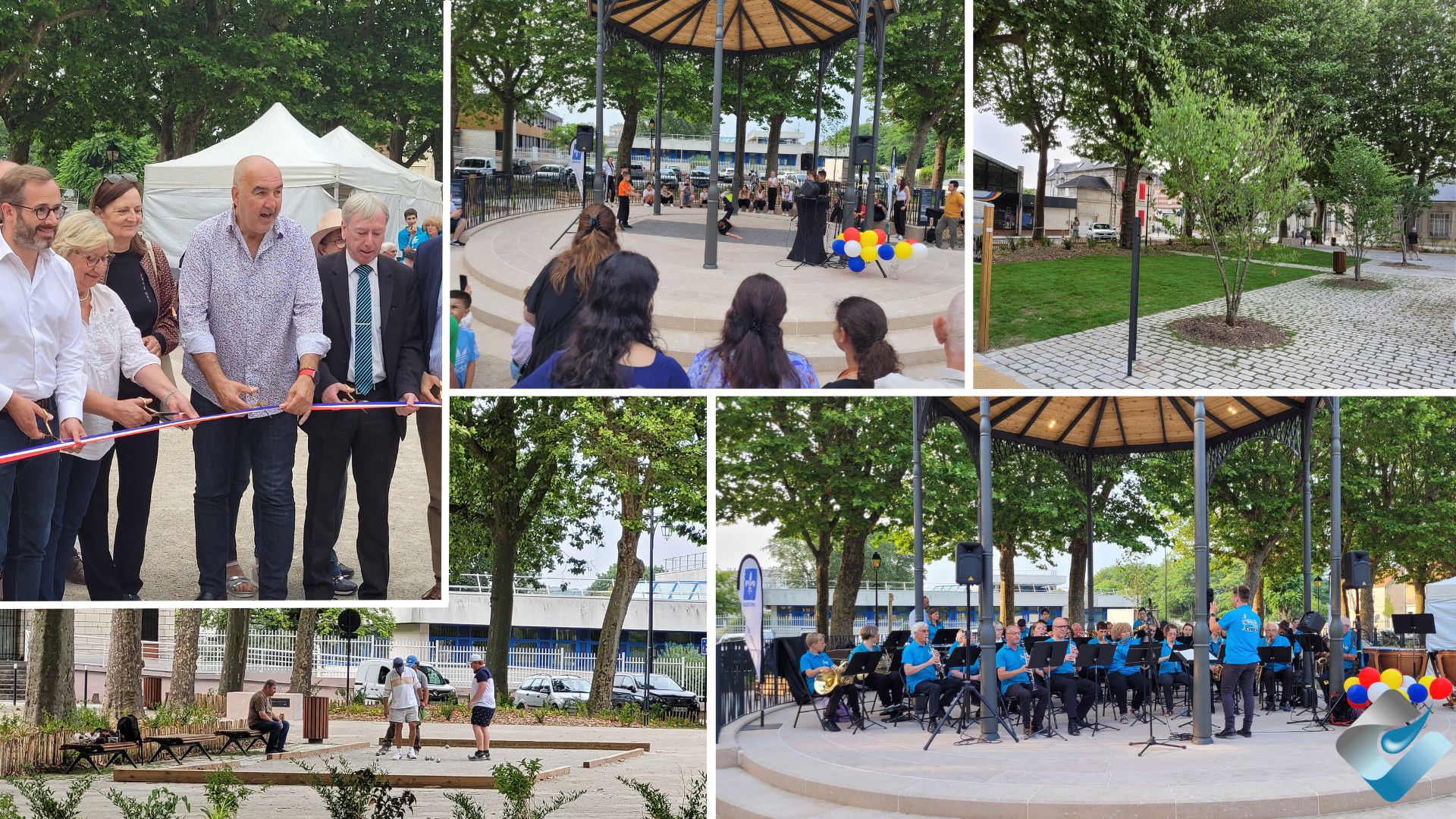 Inauguration de la place Alsace Lorraine à Soissons (02)