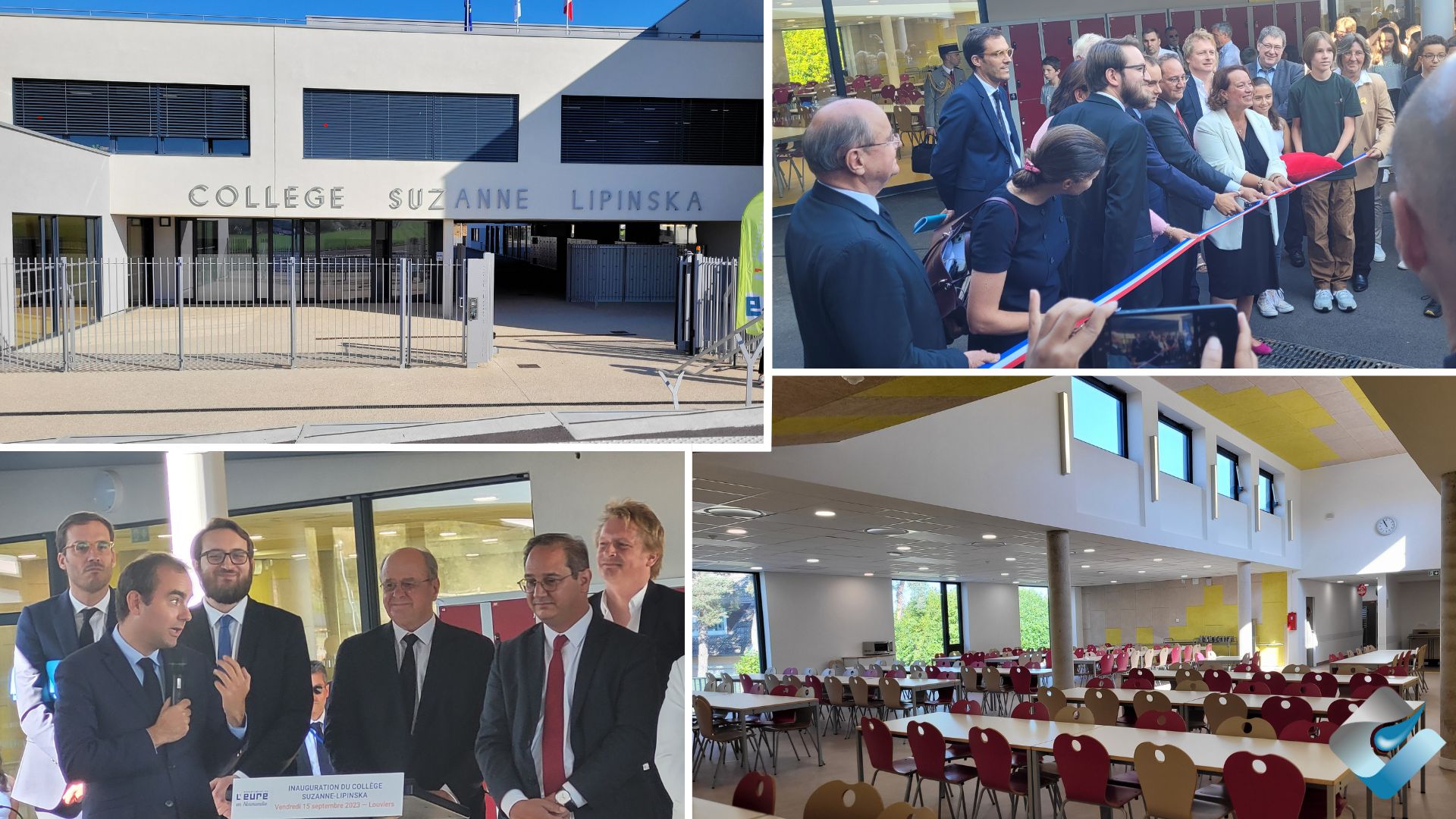 Inauguration du collège de Louviers